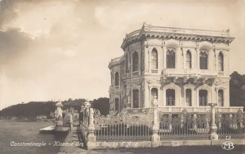 B554 Türkei Istanbul Kiosque des Eaux douces d'Asie Kiosk RPPC Postkarte