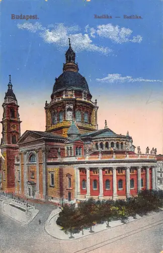 A226 Ungarn Budapest Basilika Vintage Postkarte