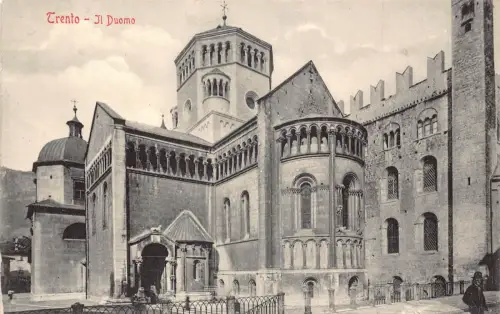 A229 Italien Trient Il Duomo Dom Vintage Postkarte