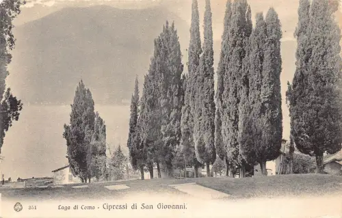 A229 Italien Lago di Como Cipressi di San Giovanni Vintage Postkarte