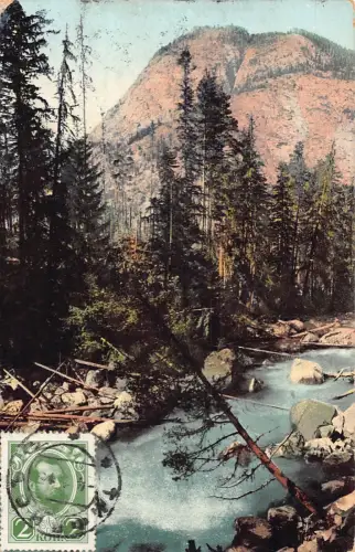 A035 Russland 1913 Militärroute Soukhoum Fluss Teberda Kounatchirsky Tal