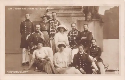 L064 Deutschland 1914 Kaiserfamilie Postkarte