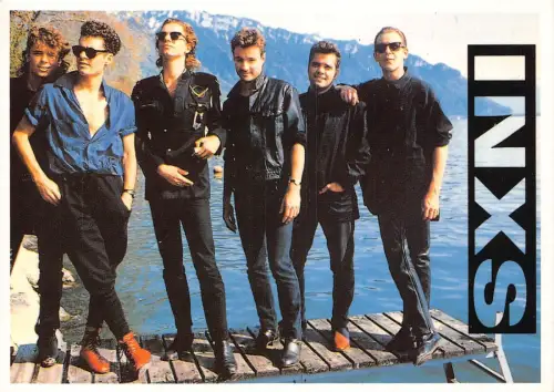 L291 Musik Band Pop Rock Insx Michael Hutchence Kirk Pengilly Postkarte