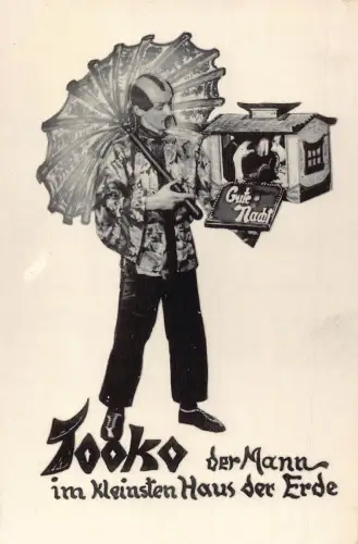 L294 Deutschland Zirkus nahm den Mann im kleinsten Haus der Erde Postkarte