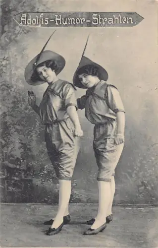 L294 Deutschland Zirkusmädchen Adolfis Humor leuchtet Postkarte