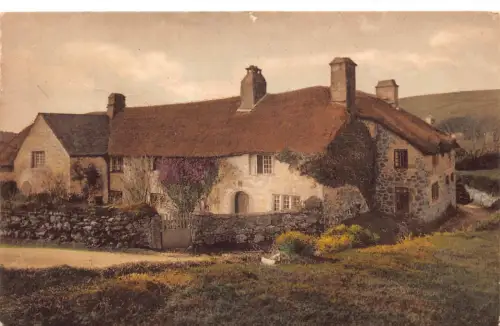 A848 England Devon Dartmoor Venton House Chapel Vintage Postkarte