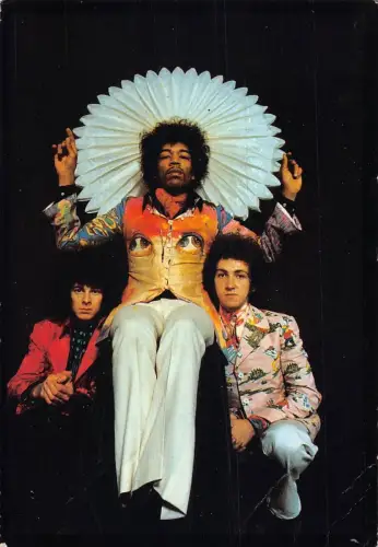 L288 Musik Player Rock Jimi Hendrix Gitarrist Postkarte.