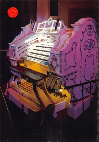 L289 England, Manchester Free Trade Hall Wurlitzer Orgelkonsole Klavier Postkarte