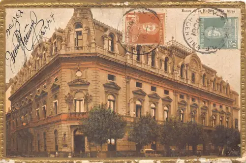 L127 Argentinien 1924 Buenos Aires Banco De la Nacion geprägte alte Postkarte