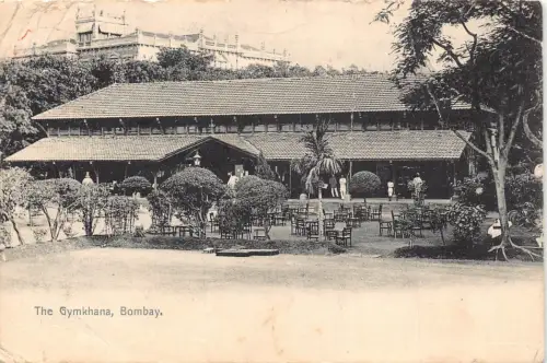 A852 Indien 1901 The Gymkhana Bombay Vintage Postkarte