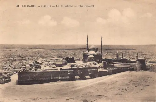 L149 Ägypten 1934 Kairo Die Zitadelle Vintage Postkarte