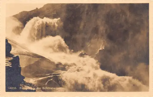 A040 Schweiz Reussfall in der Schoellenen Wasserfall Vintage Postkarte