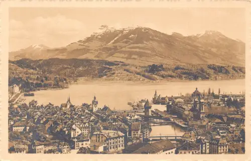 A041 Schweiz Luzern und Rigi Panoramablick Postkarte
