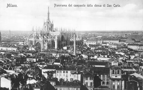 A039 Italien Milano Panorama dal Campanile della chiesa di San Carlo AK