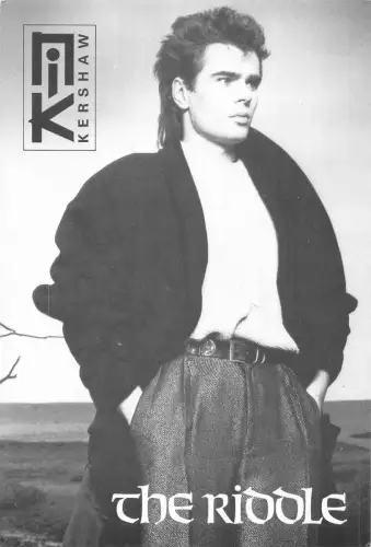L291 Musik Sänger Pop Rock Nik Kershaw - The Riddle Postkarte