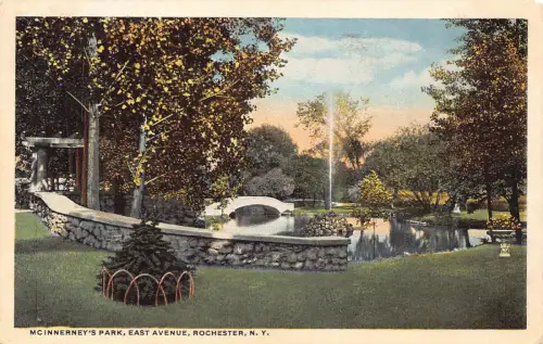 A855 USA 1931 McInnerney's Park East Avenue Rochester New York Postkarte
