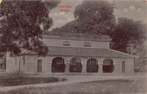 A857 Indien Post Office Bareilly Vintage Postkarte
