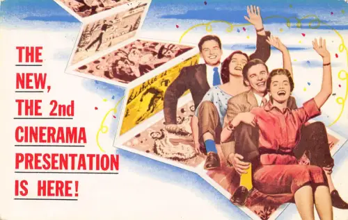 A861 US Orpheum Theatre San Francisco 2nd Cinerama Präsentation Werbung Postkarte