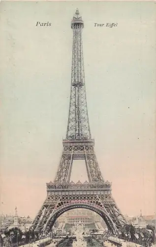 A233 Frankreich Tour Eiffelturm Paris Vintage Postkarte