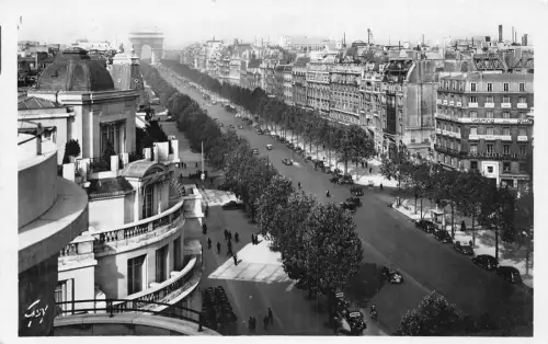 A234 Frankreich L'Avenue des Champs Elysees Paris London Hotel Vintage Postkarte