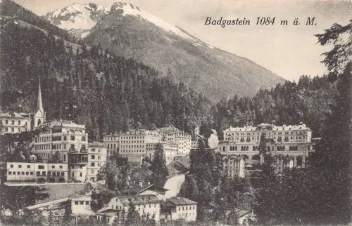 A238 Österreich 1921 Badgastein 1084 m Berg Vintage Postkarte