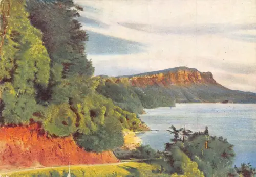 A863 Neuseeland Panekeri Bluff Lake Wailaremoana Vintage Postkarte