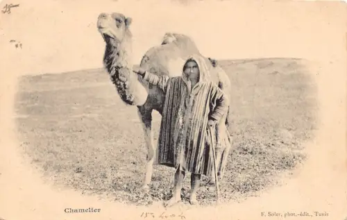 Ägypten 1904 Chamelier Ureinwohner Kameljunge ethnisch Vintage Postkarte B932