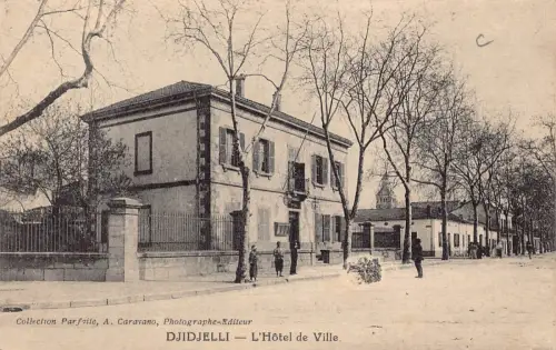 Algerien Jijel Djidjelli L'Hotel de Ville Rathaus Vintage Postkarte B932