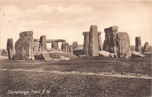 A242 England 1913 Stonehenge aus NW Ansicht Vintage Postkarte