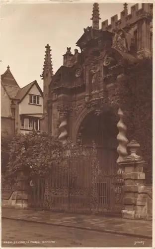 A242 England 1912 St Mary's Porch Oxford Vintage Postkarte