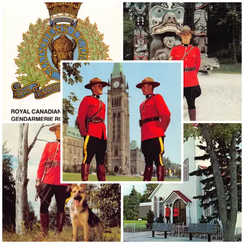 Royal Canadian Mounted Police Lot 5 Postkarten L579