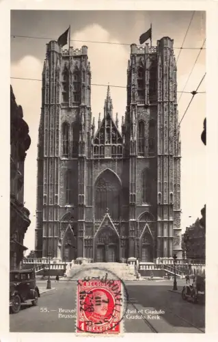 L135 Belgien 1932 Brüssel La Collegiale Michel et Gudule Kathedrale Postkarte