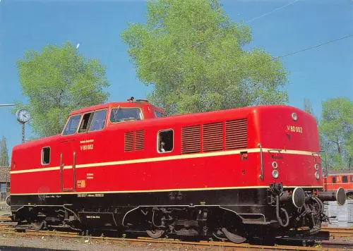 Transport Historische Lokomotive Dieselhydraulische Bauart in Bamberg Deutschland Postkarte