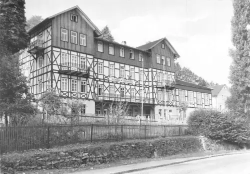 Deutschland 1987 Elgersburg Thuer Reichsbahn Erholungsheim Bahnhof Postkarte