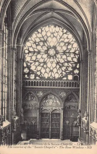 C002 Frankreich, Paris, Sainte Chapelle, alte Postkarte