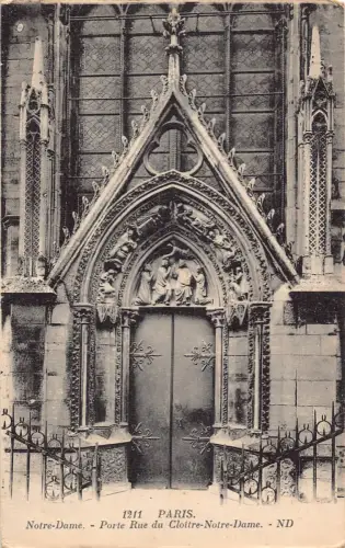 C002 Frankreich, Paris Notre-Dame Vintage Postkarte