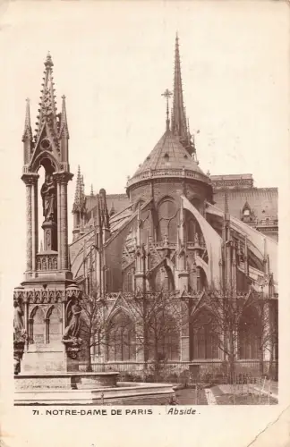 C002 Frankreich, Paris Notre-Dame, 1938 alte Postkarte
