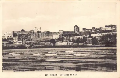 A867 Marokko Rabat Vue Prise de Sale Gesamtansicht Postkarte