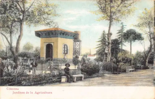 A868 Spanien Cordoba Jardines de Agricultura Garten Vintage Postkarte