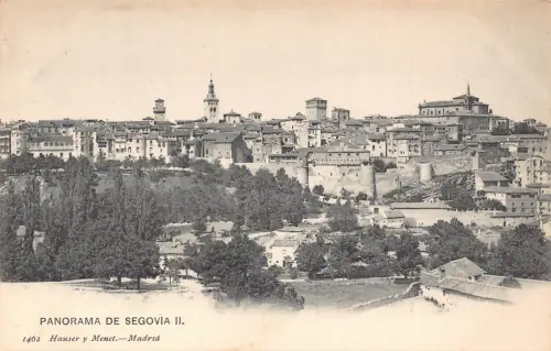 A868 Spanien Panorama de Segovia II Vintage Postkarte