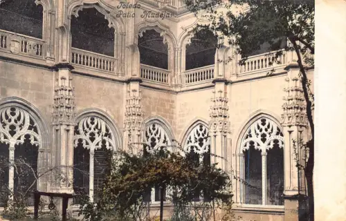 A868 Spanien Toledo Terrasse Mudéjar Vintage Postkarte