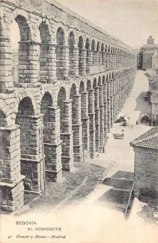 A869 Spanien Segovia El Acueducto Aquädukt Vintage Postkarte