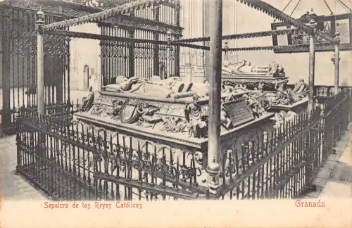 A868 Spanien Granada Sepulcro de los Reyes Catolicos Vintage Postkarte