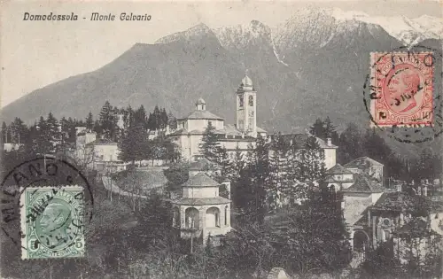 L139 Italien 1922 Domodossola Monte Calvario Vintage Postkarte