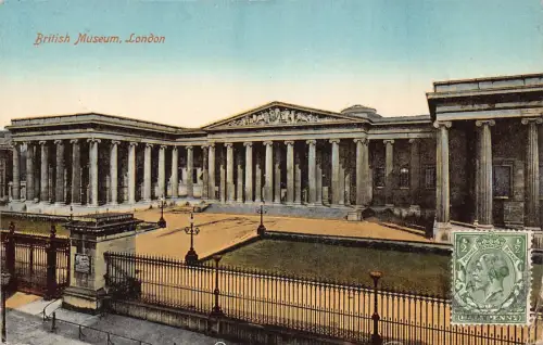 L138 Großbritannien 1921 London British Museum Vintage Postkarte