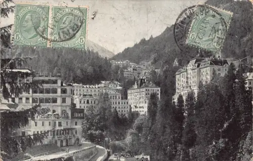L140 Österreich 1922 Bad Gastein Resort Vintage Postkarte