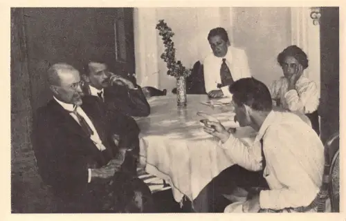 B139 Tschechoslowakei Präsident Tomas Garrigue Masaryk Gorkij Capri 1912 Postkarte