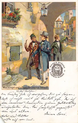 B152 Werbung Remy's Staerke Fabrik Marke 1905 Herren Pfeife Rauch AK