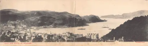 B140 Schottland Oban und Sound of Kerrera Panorama Postkarte