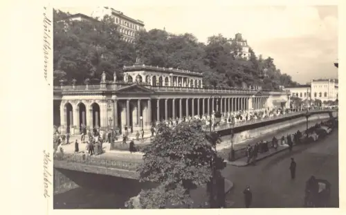 B138 Tschechien Mühlebrunnen Karlsbad Karlsbad RPPC Postkarte